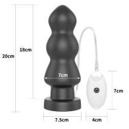 Анальний вібростимулятор значних розмірів - King-Sized Vibrating Anal Rigger 7.8"