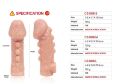 Насадка на член фактурная с фиксацией мошонки Kokos Cock Sleeve CS 008 S