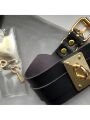 Нашийник широкий чорний Kinky Diva Collar Me! із золотистим замочком та ключиком