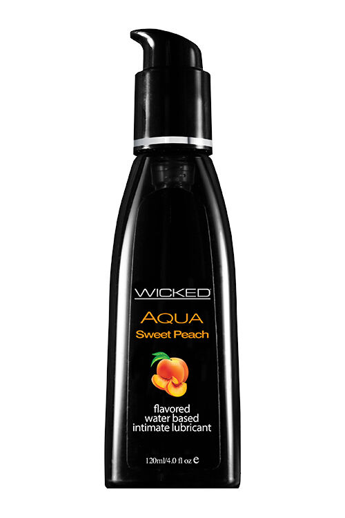 Съедобный лубрикант со вкусом персика WICKED AQUA 120ML