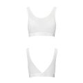 Топ с прозрачной вставкой PS002 TOP white M - Passion