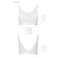 Топ с прозрачной вставкой PS002 TOP white M - Passion