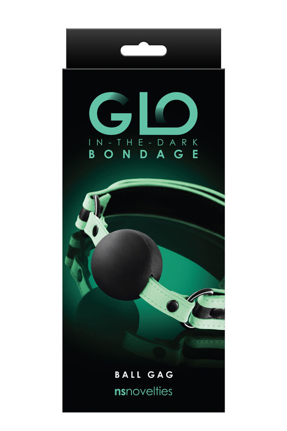 Кляп светящийся NS Novelties GLO BONDAGE BALL GAG