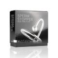 Уретральная вставка с кольцом Sinner Gear Unbendable - Sperm Stopper Solid, диаметр кольца 3,2см