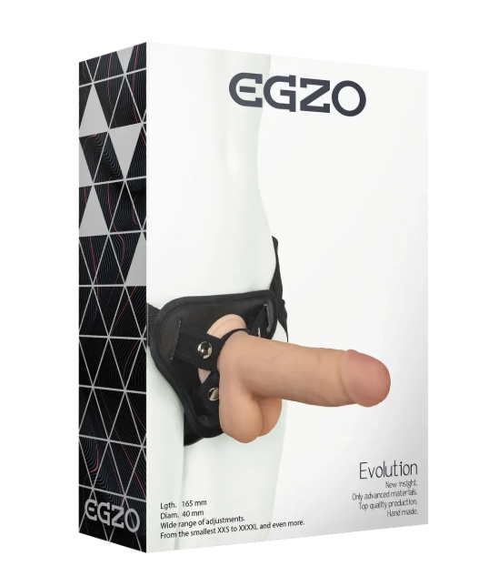 Страпон из киберкожи EGZO Evolution STR006