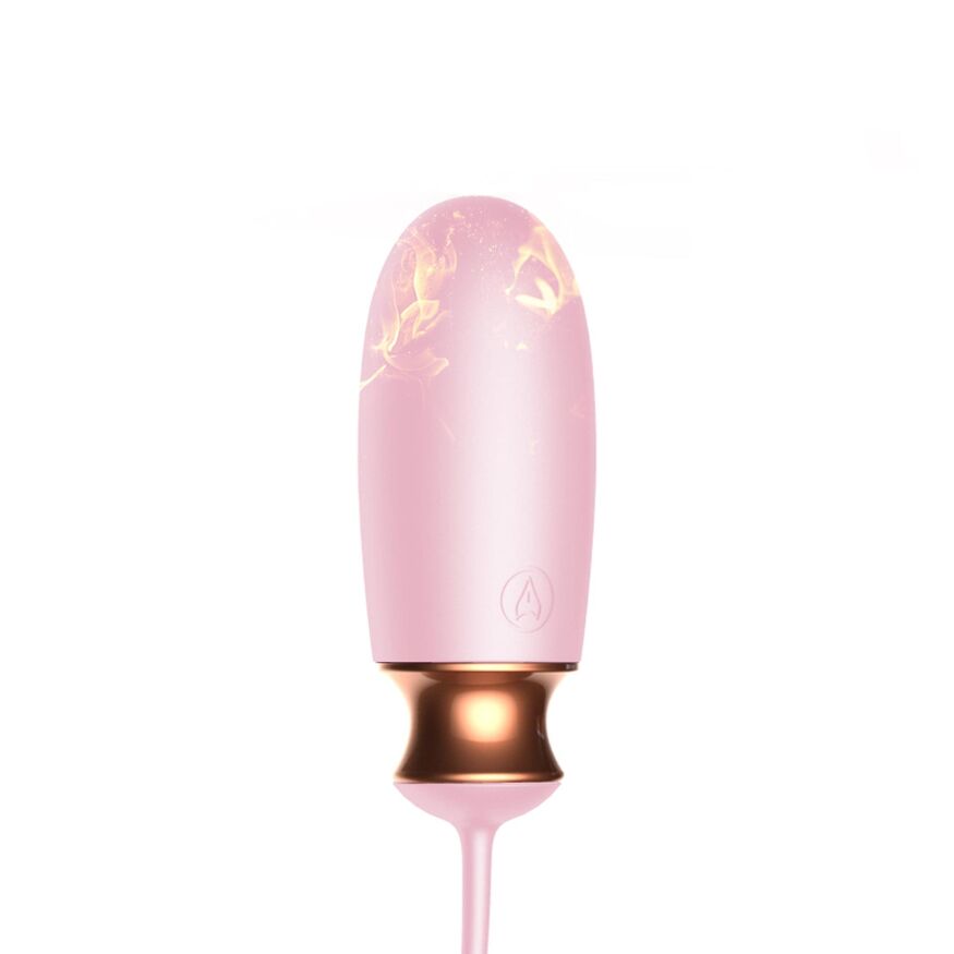 Виброяйцо с функцией подогрева и управления голосом - Vibrating Silicone Love Egg Pink, USB, 10 Function, Heating, Voice Control