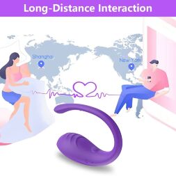 Віброяйце Every Night Toys Letitia з дистанційним керуванням, бузковий, 10 режимів вібрації