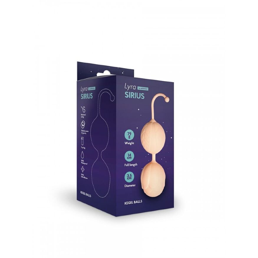 Вагинальные шарики Le Frivole Lyra SIRIUS Kegel Balls Ivory