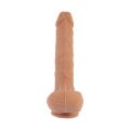 Фалоімітатор реалістичний із мошонкою Chisa T-skin ReaL Funky Dick на присосці, бежевий