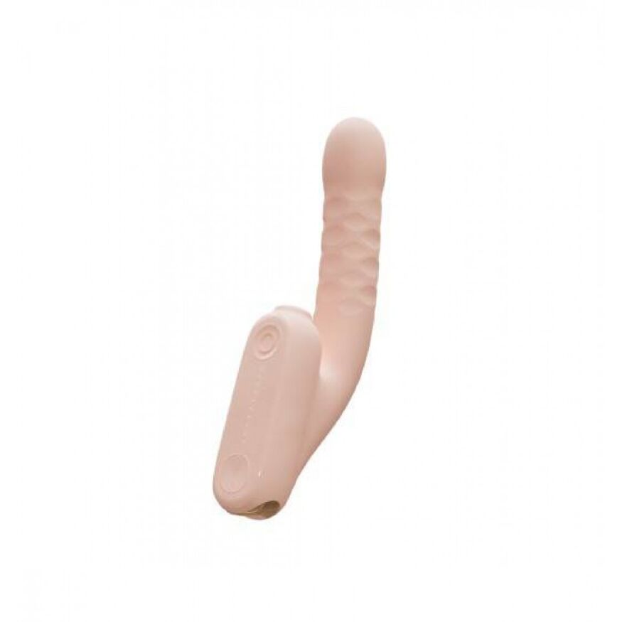 Безконтактний вібратор-стимулятор з фрикціями Qingnan No.7 Thrusting with Suction Flesh Pink