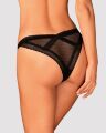 (SALE) Мереживні трусики із заниженою талією Obsessive Estiqua panties XS/S, black