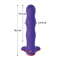 Фаллоимитатор Fun Factory BOUNCER, фиолетовый, шарики внутри, эффект вибрации, диаметр 3,9 см