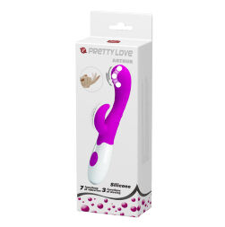Силиконовый вибратор с дополнительным стимулятором клитора Pretty Love Arthur Vibrator Purple