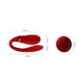 Смарт вибратор для пар Zalo — Fanfan set Bright Red, пульт ДУ