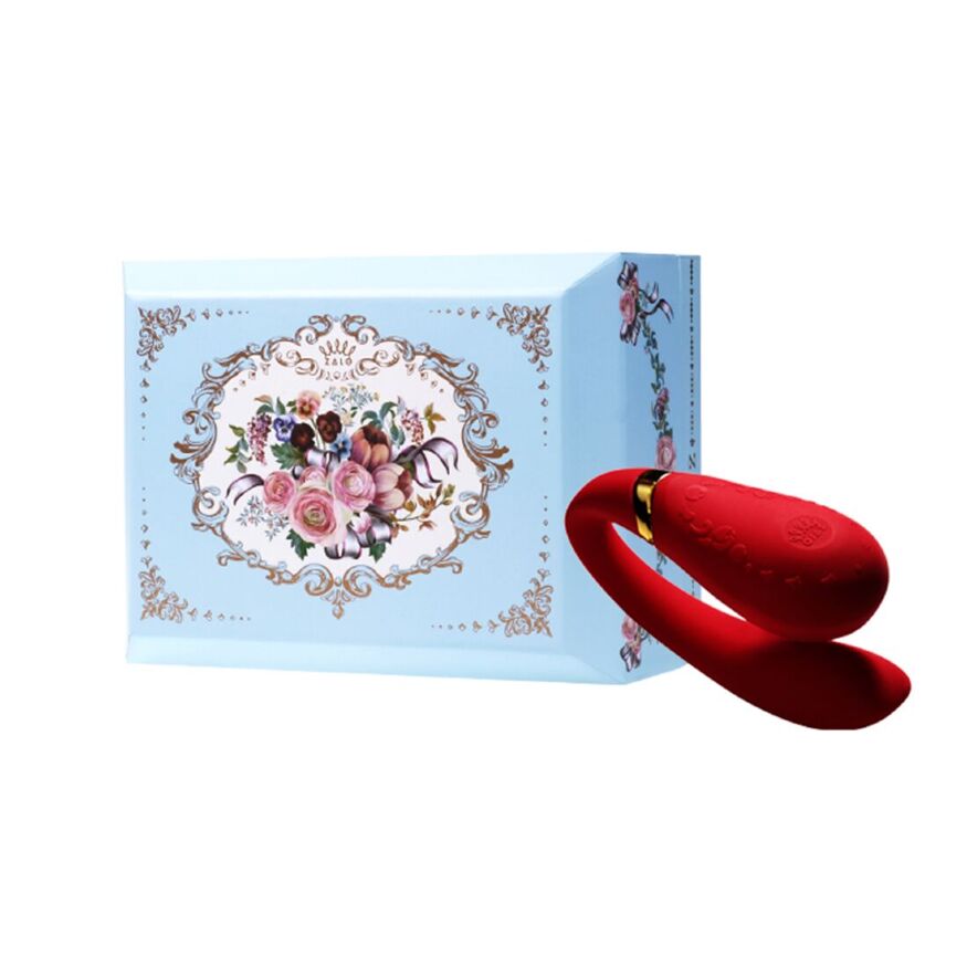 Смарт вибратор для пар Zalo — Fanfan set Bright Red, пульт ДУ