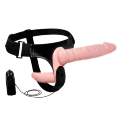 Двойной страпон с вибрацией - Ultra Vibrating Doble-Heads Strap On