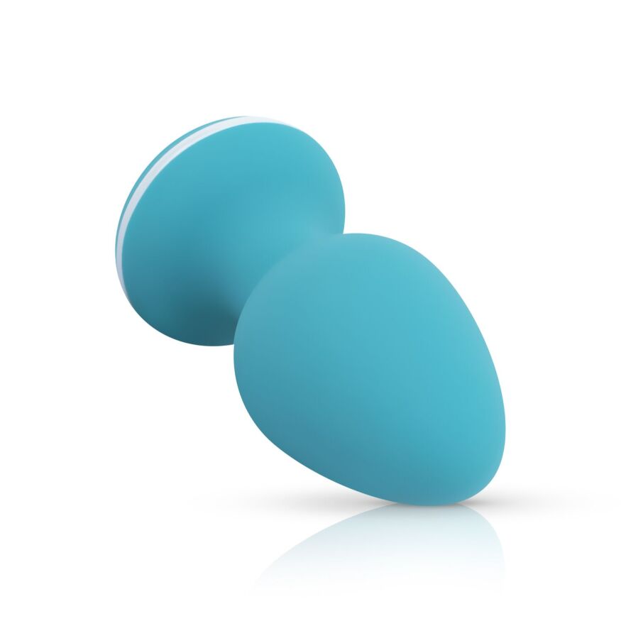 Анальна вібропробка Cala Azul  -  Blanca Vibrating anal plug, 10 режимів