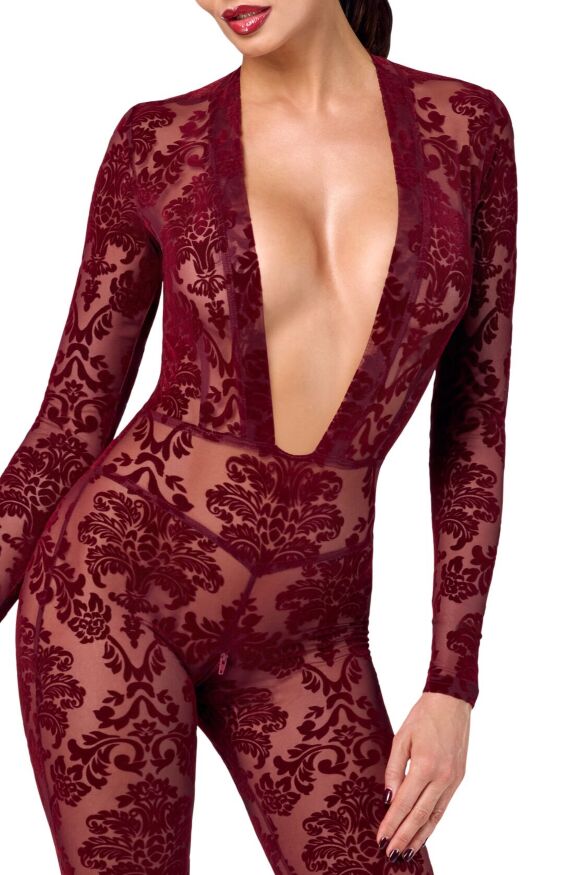 Бодистокинг Noir Handmade F382 Kink Royal Catsuit M