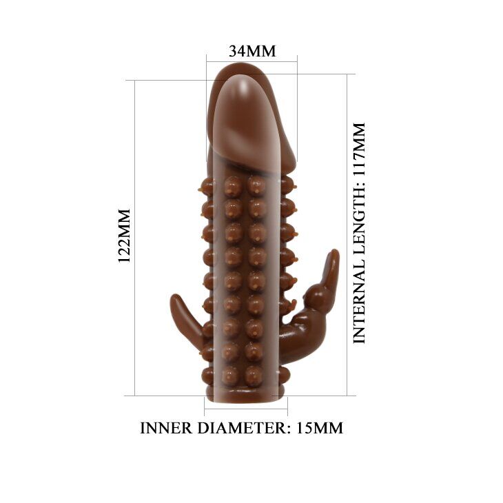 Насадка - презерватив BI-016004-0102S ( телесная )