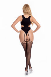 БОДИ С ЧУЛКАМИ ALL A DREAM BODYSTOCKING BLACK, OS