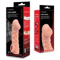 Насадка на член з потрійними пухирцями та фіксацією Kokos Cock Sleeve CS 009 S