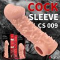 Насадка на член з потрійними пухирцями та фіксацією Kokos Cock Sleeve CS 009 S