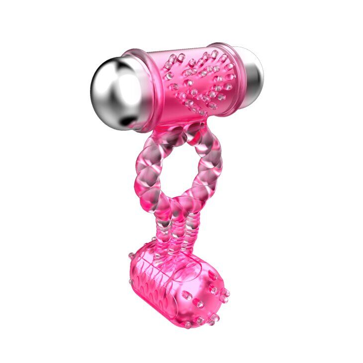 Эрекционное вибро кольцо с стимулятором клитора Sweet Vibration Ring, BI-014080