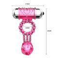 Эрекционное вибро кольцо с стимулятором клитора Sweet Vibration Ring, BI-014080