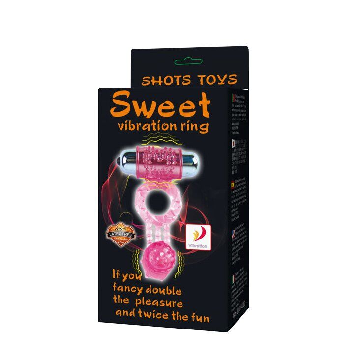 Эрекционное вибро кольцо с стимулятором клитора Sweet Vibration Ring, BI-014080