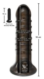 Плотная насадка на пенис с отверстием для мошонки Rebel Dick &amp; Ball Sleeve
