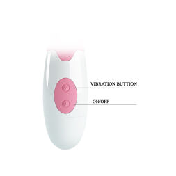 Стильный вибратор с дополнительным отростком для стимуляции клитора Pretty Love Peter Vibrator Pink