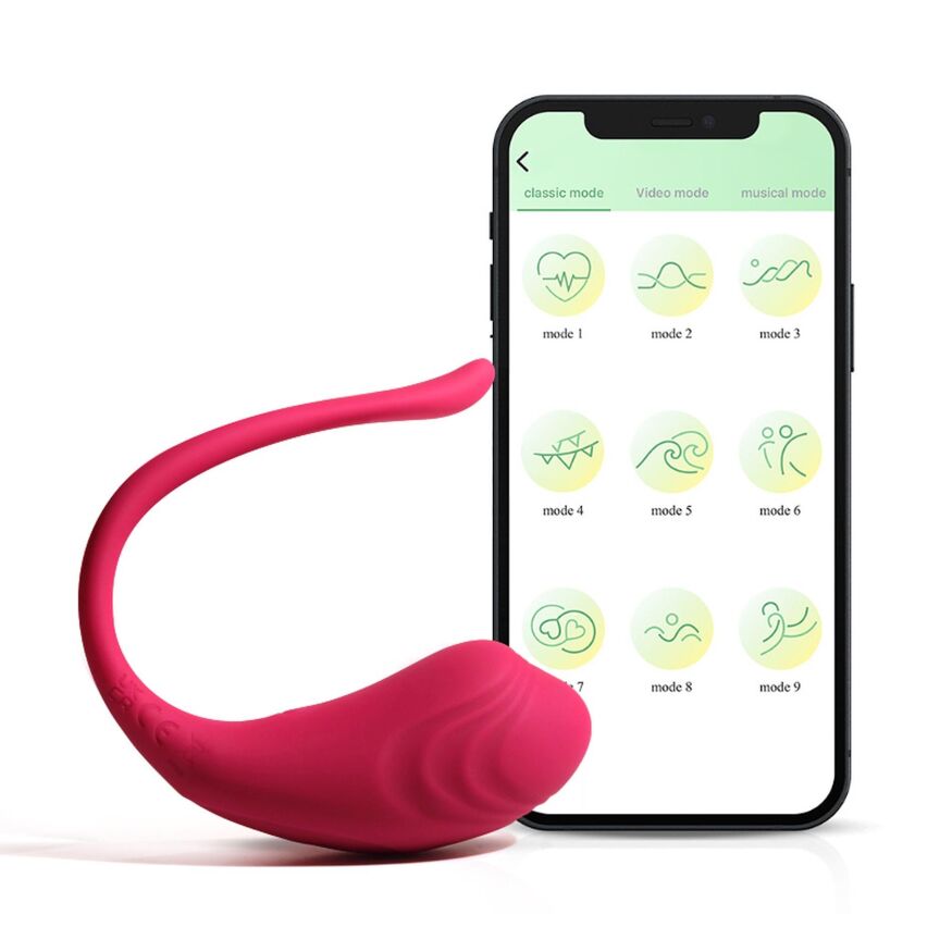 Ергономічне віброяйце довгастої анатомічної форми - App Love Egg
