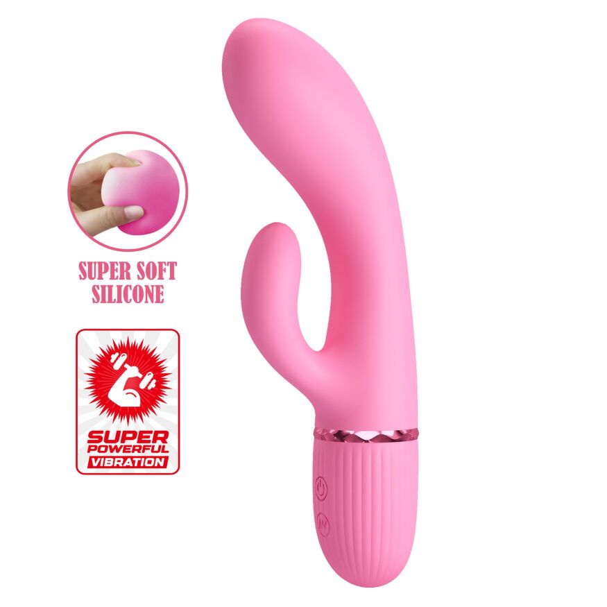 Вібромасажер для стимуляції точки G та клітора Pretty Love - Marski Pink, BW-500059