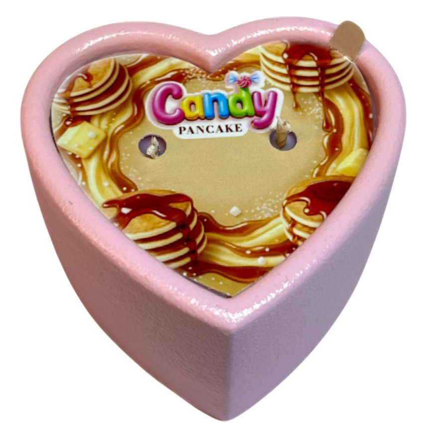 Массажная свеча с ароматом панкейка Candy Pancake в форме сердца, 70 мл