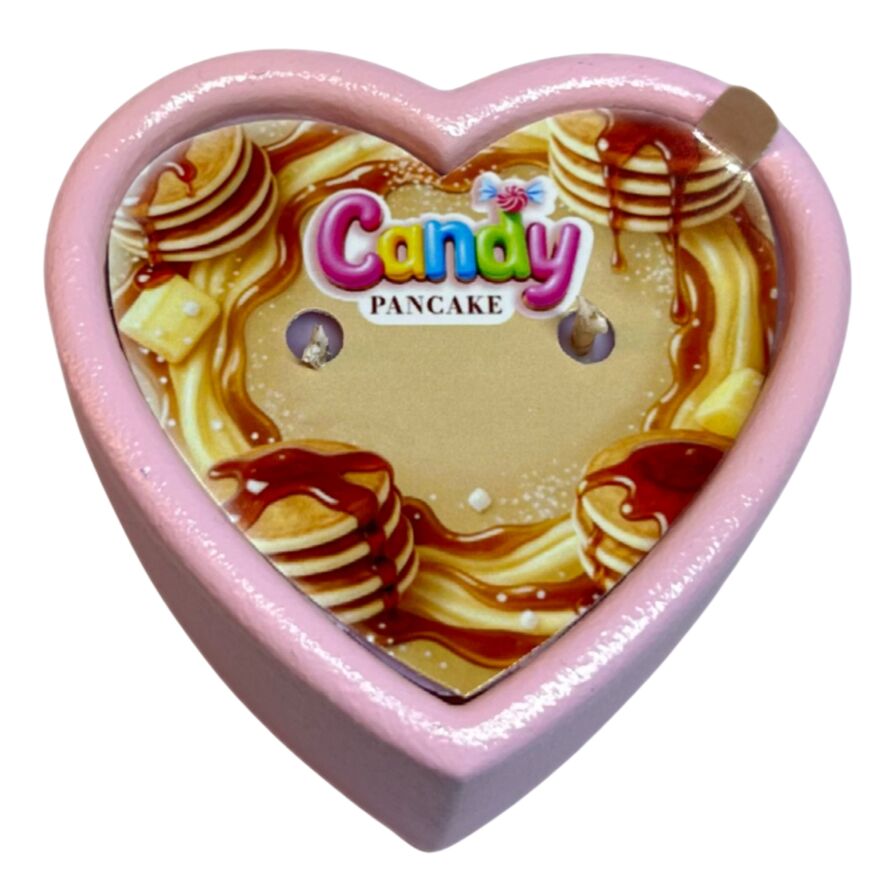 Массажная свеча с ароматом панкейка Candy Pancake в форме сердца, 70 мл