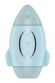 Вакуумный вибратор двойного действия в виде Ракеты Satisfyer Mission Control, голубой