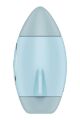 Вакуумный вибратор двойного действия в виде Ракеты Satisfyer Mission Control, голубой