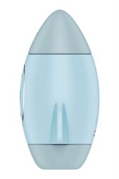 Вакуумный вибратор двойного действия в виде Ракеты Satisfyer Mission Control, голубой