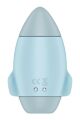 Вакуумный вибратор двойного действия в виде Ракеты Satisfyer Mission Control, голубой