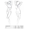 Полупрозрачное боди с вырезами Passion Exclusive Mirajane Body black L/XL, black