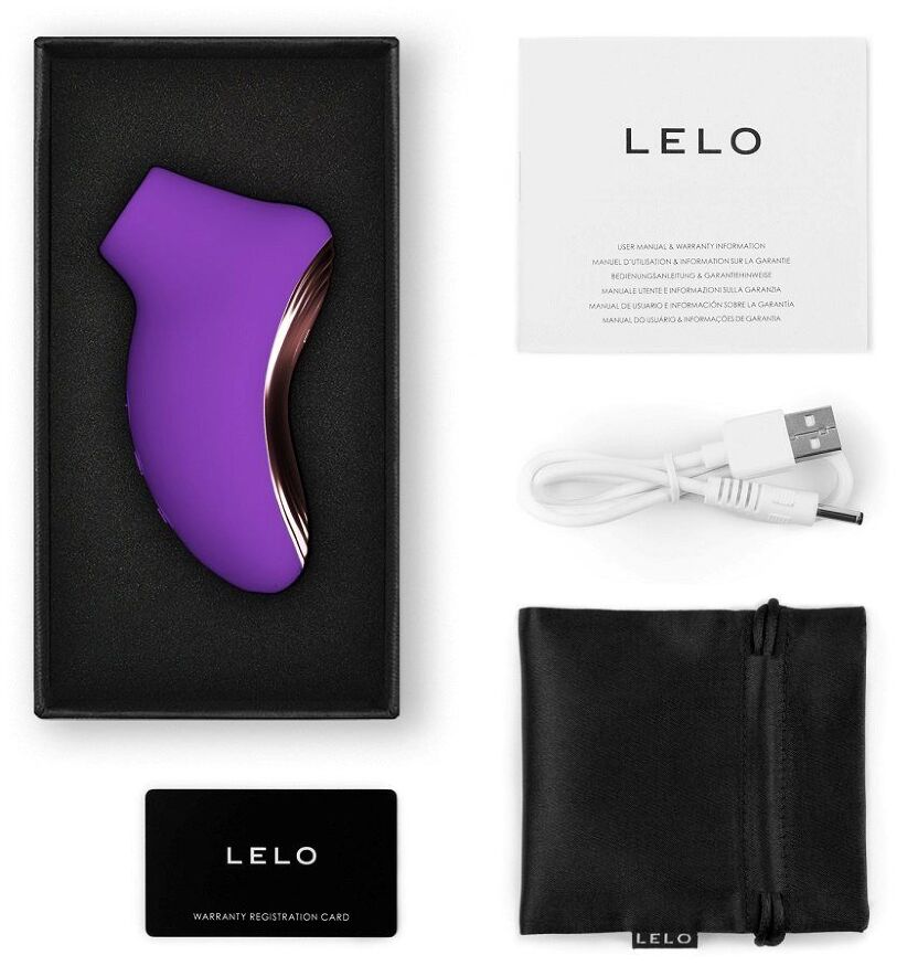 Звуковой стимулятор клитора LELO SONA 2 Travel Purple, тревел-версия, 12 режимов