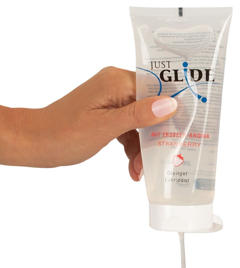 Лубрикант Just Glide Strawberry на водной основе 200 мл