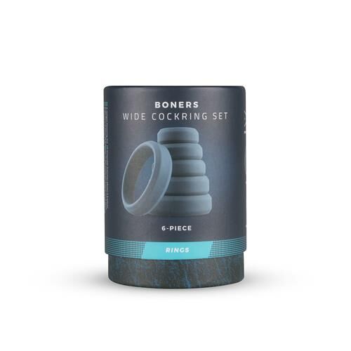Набор из 6 силиконовых колец Boners для пениса, 6 шт