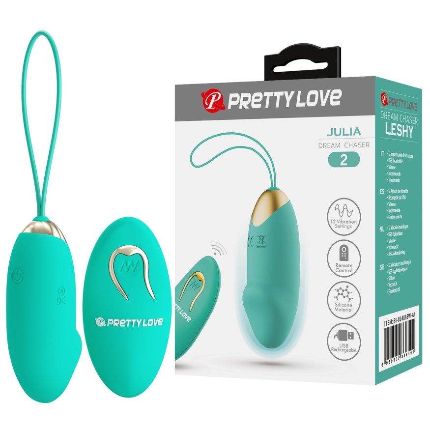 Віброяйце серії Pretty Love - Julia Dream chaser 2 Green, BI-014362W-4A4