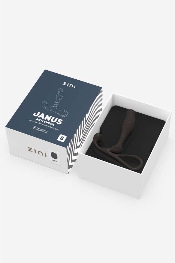 Массажер простаты Zini Janus Anti Shock черный, S