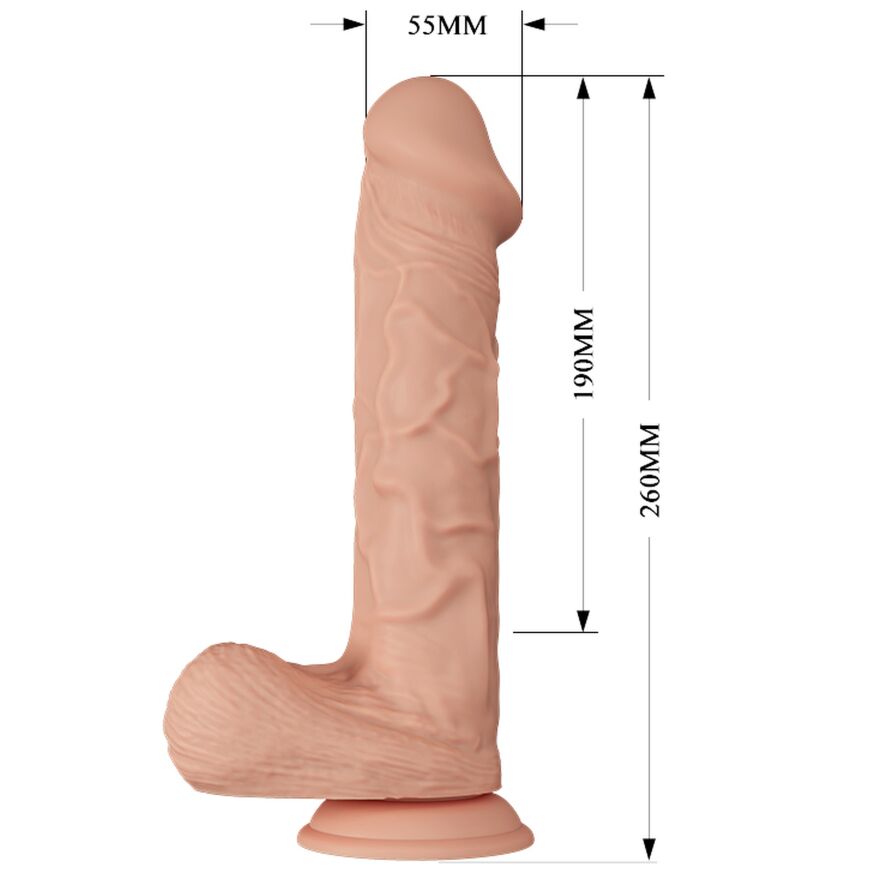 Вибратор реалистичный с подвижной кожей - Beautiful Encounter Bergrisi Vibrator Flesh