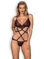 Боди Obsessive Megies teddy black S/M                                 
