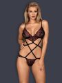 Боди Obsessive Megies teddy black S/M                                 