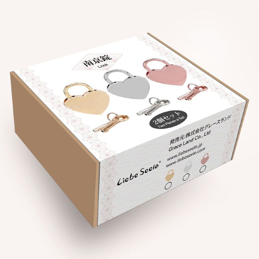 Замочек Liebe Seele Heart Shape Padlock Gold (2 шт)
