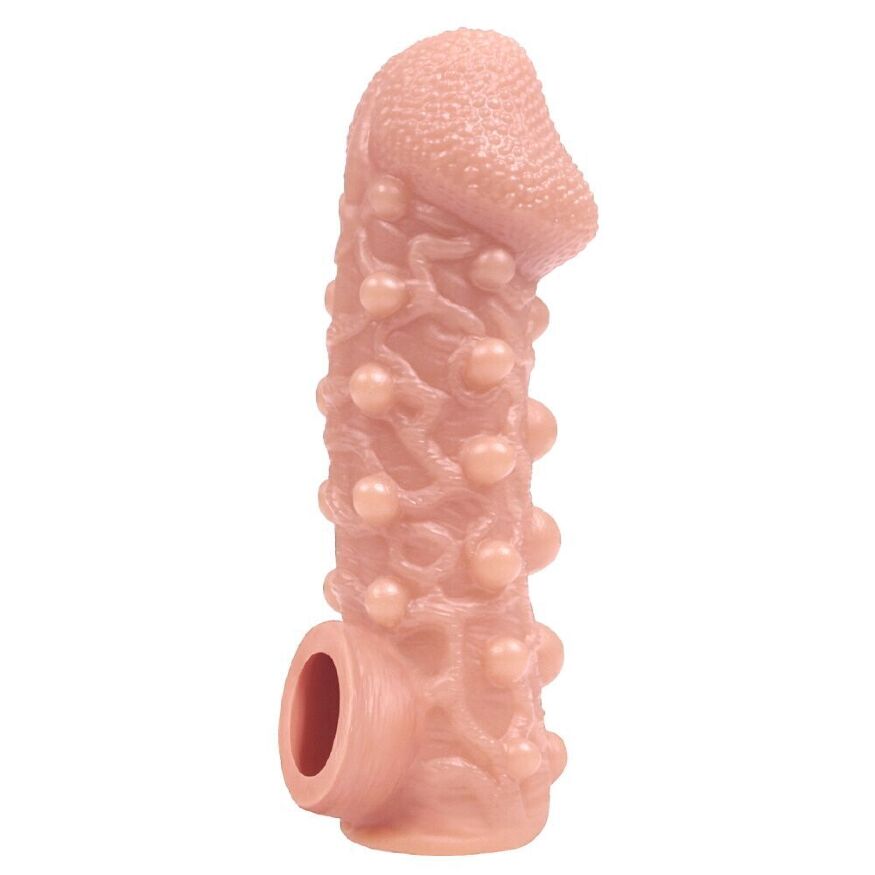 Насадка на член c обильным рельефом и фиксацией мошонки Kokos Cock Sleeve CS 010 S